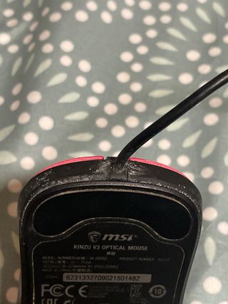 Ratón MSI SteelSeries Kinzu V3 Rojo