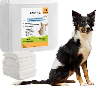 Pañales Perro M MIKAU - Pack 48 Unidades