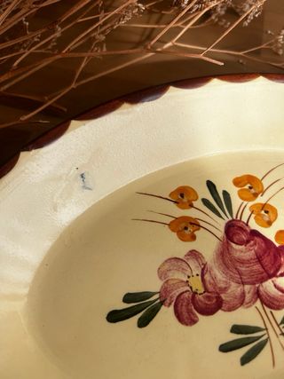 Ravier Longchamp Cerámica Floral