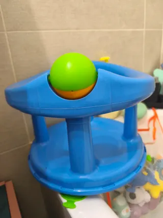 Asiento bañera para bebé azul