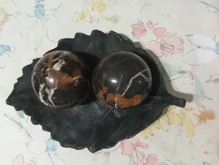 Esferas decorativas de mármol
