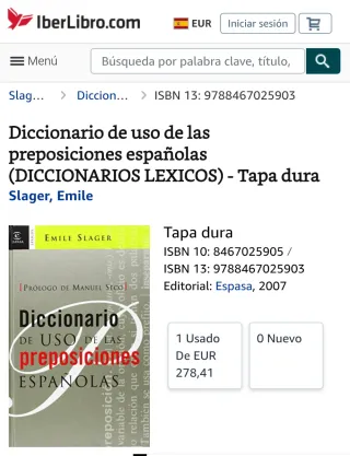 Diccionario de uso de las preposiciones españolas