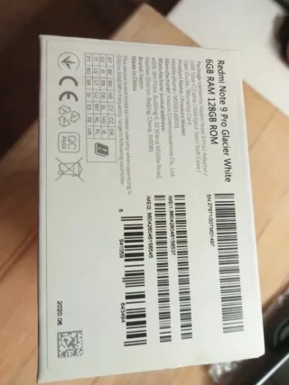 Caja Vacía Xiaomi Redmi Note 9 Pro