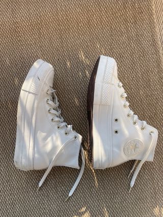 Converse Cuero Plataforma Talla 37.5
