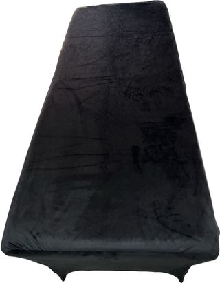 Funda camilla terciopelo negro 180x70x65cm