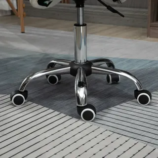 Taburete giratorio moderno blanco y plateado