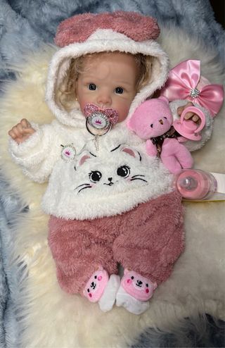 Muñeca Reborn realista con accesorios