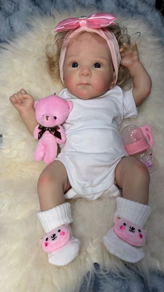 Muñeca Reborn realista con accesorios