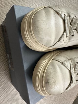 Sneakers donna bianche e oro