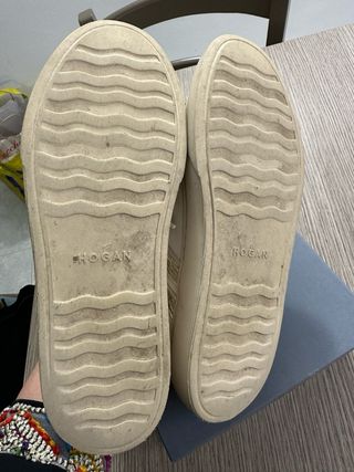Sneakers donna bianche e oro