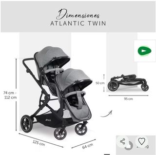 Silla de paseo gemelar Hauck Atlantic Twin