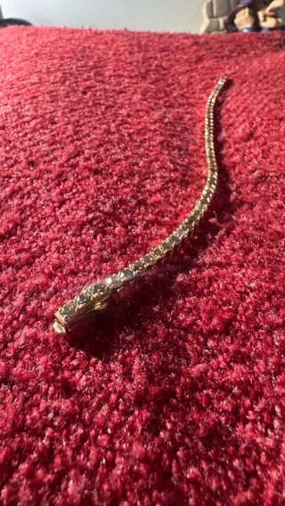 Pulsera Riviere Oro 14kt Diamantes 8,17ct