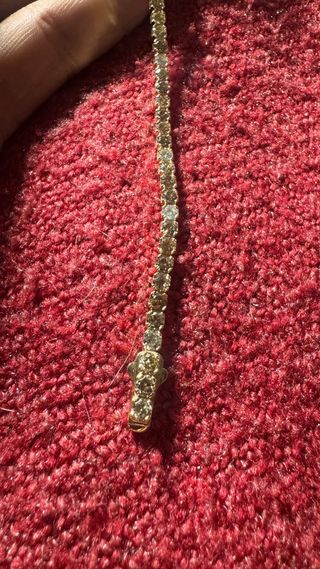 Pulsera Riviere Oro 14kt Diamantes 8,17ct