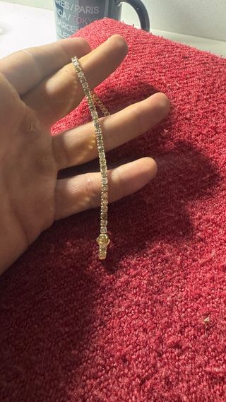 Pulsera Riviere Oro 14kt Diamantes 8,17ct