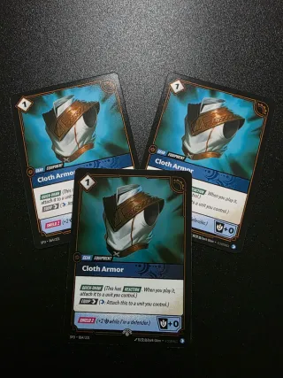 Cloth Armor 1x Foil, 2x Common Riftbound