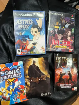 Lote Sony PS2 juegos y manuales de instrucciones