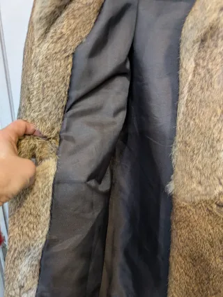 Abrigo Piel Conejo Vintage