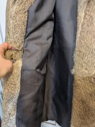 Abrigo Piel Conejo Vintage