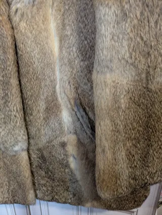 Abrigo Piel Conejo Vintage