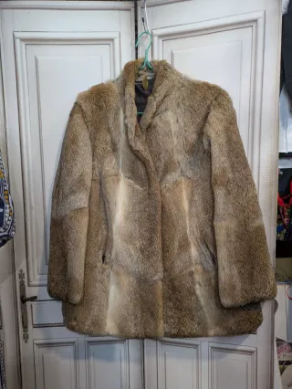 Abrigo Piel Conejo Vintage