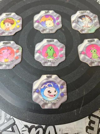 Tazos Digimon Vintage 2000 - Conjunto de 7