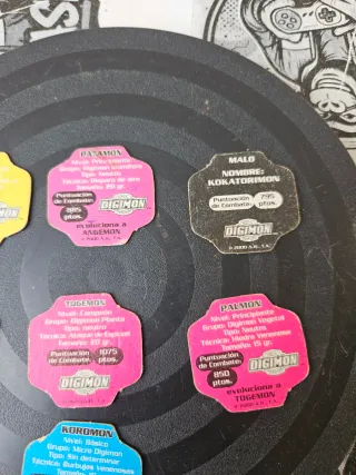 Tazos Digimon Vintage 2000 - Conjunto de 7