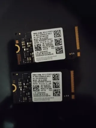 2 SSD NVMe Samsung 256GB