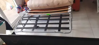 Sofá Cama Naranja Tela