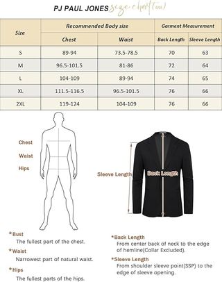 Blazer PJ Paul Jones Talla S Negro Nuevo