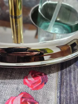 Set Porta Olio e Aceto Vetro e Metallo