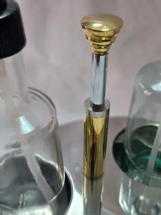 Set Porta Olio e Aceto Vetro e Metallo