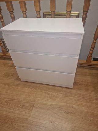 Cómoda blanca 3 cajones