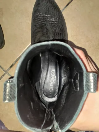 Stivaletti Stephen Good London Pelle Nera Argento