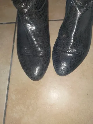 Stivaletti Stephen Good London Pelle Nera Argento