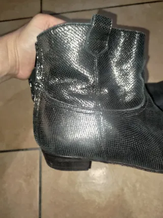 Stivaletti Stephen Good London Pelle Nera Argento