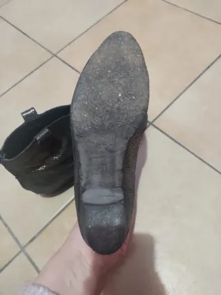 Stivaletti Stephen Good London Pelle Nera Argento