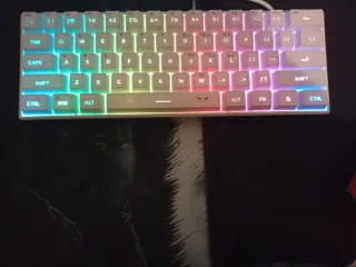 Teclado Gaming Mecánico RGB Blanco