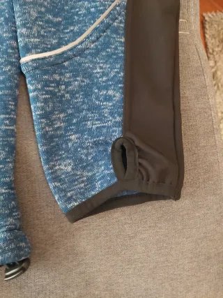 Casaco Malha Homem Azul e Preto