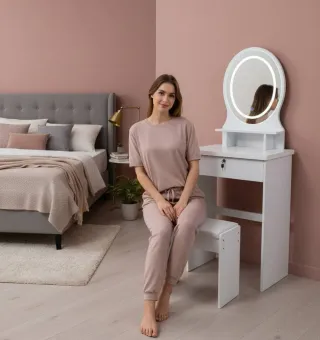 Specchio trucco con luci LED