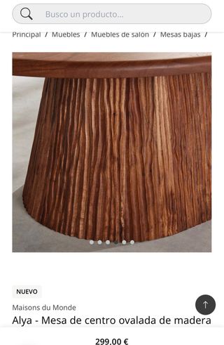 Mesa centro madera Maison du Monde