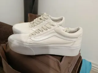 Bambas Vans Blancas Plataforma