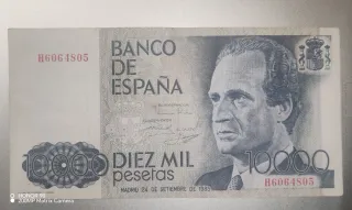 Billete 10.000 pesetas Banco de España 1985