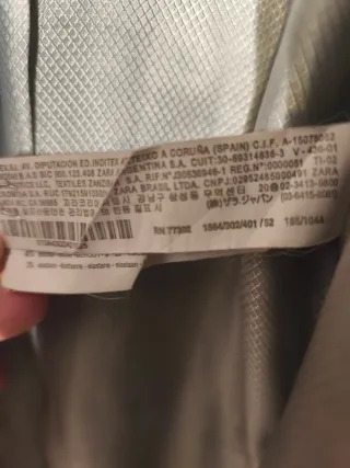 Traje Zara Man Azul Marino Talla L