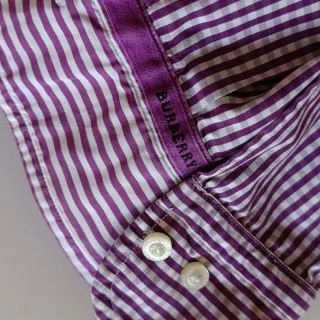 Camisa Burberry Lindon Lujo Algodón Logo bordado