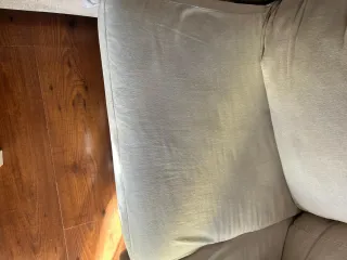 Sofá chaise longue beige usado