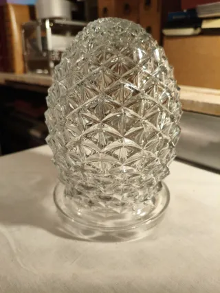 Tulipa lámpara cristal antigua