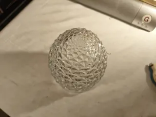 Tulipa lámpara cristal antigua