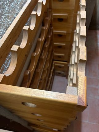 Botellero madera GRAN AÑADA +termómetro+higrometro