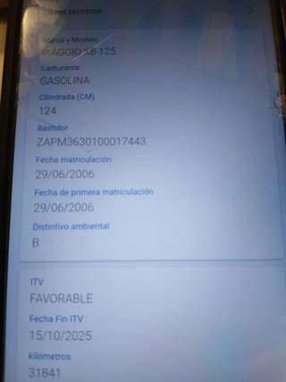 Piaggio X8 125cc Azul,muy buenas condiciones,