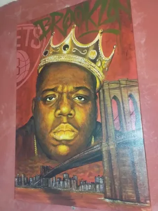 Cuadro Notorious BIG Hecho a Mano